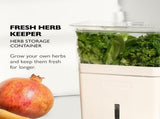 Fresh Herb Keeper - Acrylic Storage Container for Refrigerator - Storage for Herbs & Vegetables for V1258-DP02-WO-118