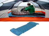 Camping Sleeping Pad Mat Foot Press Inflatable Cushion Mattress for Tent Hiking TravelPeacock Blue V1294-YM0718-3117200188114