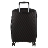 Pierre Cardin Inspired Milleni Cabin Luggage Bag Travel Carry On Suitcase 54cm - Black V563-MONACO-CABIN-BLACK