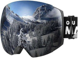 OutdoorMaster Ski Goggles PRO - Frameless, Interchangeable Lens 100% UV400 Protection Snow Goggles V1168-BP-AMQB-OTBU
