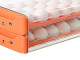 Double Layer Egg Drawer Transparent Lengthen Independent Slot Egg Holder Egg Storage Container for V1294-YM0703-3118230118311