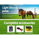 Giantz Fence Energiser 8KM Solar Powered 0.3J Electric Fencing Charger SFC-SO30-8KM-N