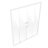 VEVOR Semi-frameless Double Sliding Shower Door SGCC Tempered Glass 1/4" Chrome V952-DBKSMTLYSM6MDOGXSV0