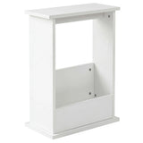 Levede Narrow End Table Modern Office Side Table Magazine Rack Bedside Storage NI1091-WH-AU