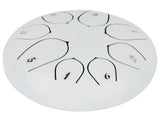 6in Tongue Drum 8Tones Ethereal Hand Pan Drums with Drumstick Percussion InstrumentWhite V1294-YM0721-3117200192313