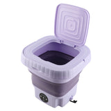 Portable Washing Machine 11L ABS PP Automatic Mini Foldable Bucket Washer with Drainage Pipe for RV V1294-YM0901-3113230324612
