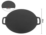 40cm Seasoned Cast Iron Induction Crepes Pan Baking Pancake Tool Pizza Bakeware V324-CS2-FLATPAN-40CM