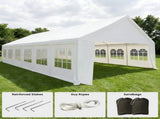 Wallaroo 12m x 6m Outdoor Event Gazebo Party Tent Marquee Wedding Canopy Shade - White GAZ-CPT-612