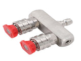 Dual Pressure Nozzle Stainless Steel with 1/4 Quick Connect 2 Color Nozzle 2 in 1 Pressure V1294-YM0901-3111240207511