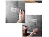 Wall Mounted Pot Lid 3 Layers Multifunction Stainless Steel Lid Holder Chopping Board Storage V1294-YM0521-3118230031611