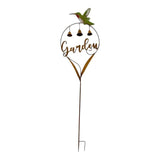 Garden' Stake w Hummingbird Bells 158cm V637-71672GDN