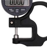 Digital Thickness Gauge, Thickness Micrometer Meter, 0 to 12.7mm Digital Display Measuring Tool with V1192-AZ-W-3336