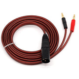 2X XLR Banana Speaker Cable,XLR 3 Pin Male Dual Banana Plugs Audio Cable, Gold-Plated 4mm Plug V1369-AZ3-W-08331