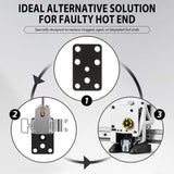 Hotend Heating Assembly Kit, Full Integrated Hotend Assembly, Ideal Replacement Faulty Hotends, V1369-AZ3-W-12126