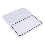 606 x 353mm White Boat Access Hatch Marine Deck Inspection Lid for Boat, Yacht & RV Use V63-952881