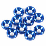 10 Pcs Countersunk Head Washers Aluminum Alloy M5 Red V1192-AZ-W-30954
