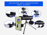 10-30X50 High Power Zoom Monocular Telescope Set with Smartphone Holder and Tripod Waterproof HD V888-ELOSUNG38563