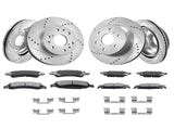 Front&Rear Rotors Disc Brake Pads Kit for 14-18 Chevy Silverado Gmc Sierra 1500 V952-QCCCPTZSILVEW8IC2V0
