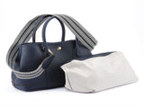 Women's shoulder bag, women's wallet, vintage handbag-Dark Ink Blue, Large V1265-264-255M
