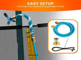 Kahuna Waterpark Rotating Trampoline Water Sprinkler Kit with Adjustable Hose TRA-SPK-JOY-BU