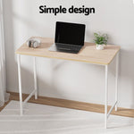 Artiss Computer Desk Oak 100CM MET-DESK-119-OA