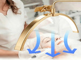 Half Moon Floor Fill Lamp for Salon Tattoo Eyelash Makeup Beauty LED Lash Light Gold V201-BTHDM6XGO8AU