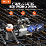 2000W Electric Hydraulic Rebar Cutter Cutting up to 1 Inch 8 4-25mm V952-GJQDJQX25MMLA0C7XV3