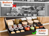 CARLA HOME Pack Pull Out Cabinet Organizer Expandable for Cabinets with Adjustable Slide Out Shelves LSB-36169