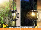 Solar Lantern, Solar Lights for Outside, Waterproof Outdoor Hanging Lanterns, Metal Solar Powered V1192-AZ-W-16264