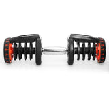 2x 40kg Powertrain Adjustable Dumbbells with Stand DMB-BF2-040-2S