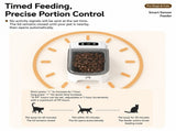 Grey and White Smart Infrared Motion Sensor Automatic Pet Feeder - 700ml Timed Auto Open Lid Food V888-ELOSUNG55266-1