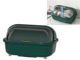 Dish Drying Box Multifunctional Space Saving Dish Drainer with Lid Cover for Kitchen Accessories V1294-YM0706-3118230174013