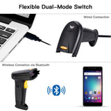 Wireless Barcode Reader Handheld Laser Barcode Reader Both Bluetooth / USB compatible Laser Sca V1294-YM0722-XD02309