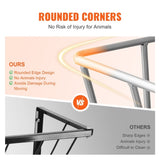 VEVOR Goat Hay Feeder, 21 Gallons Large Capacity, 2 in 1 Hay and Grain Feeder, Wall Mounted V952-SCWSQEHYBGSWCN87VV0