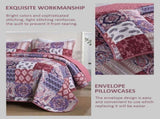 Red Paisley Patchwork Haven Coverlet Bedspread Set V745-AC080579Q13U