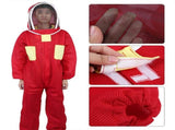 Red Beekeeping Protective Suit with Double Zipper Breathable Bee Suits Accessory for BeekeeperXXL V1294-YM0901-3111200084413