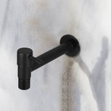 Single Handle Black Stainless Steel Cold Water Faucet for Laundry Kitchen Bathroom Wall Mount V1370-AZ4-15439