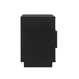 Artiss 2x Bedside Table LED with 2 Shelves - HANA Black FUR-R-BS-LED-01-BKX2