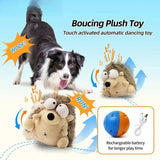 Interactive Rechargeable Electric Plush Dog Toys with Vibration and Sound Self-Playing Wiggling V1341-ZY-TKDAZG5W-HEDGEHOG