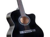 Karrera Acoustic Cutaway 40in Guitar - Black ACG40-BK