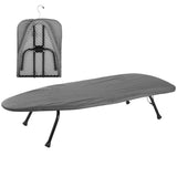 Foldable Tabletop Ironing Board with Hook, Small Ironing Board with Heat Resistant Cover, Carbon V1369-AZ3-W-08598