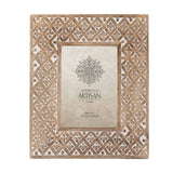 Handcrafted 5x7in 'Diamond Flower' Photoframe 29cm V637-53605PFR