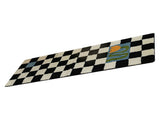 Runner Rug Black White Plaid Pattern Vintage Style Water Absorbent Stain Resistant Runner Carpet for V1294-YM0512-3117220256315