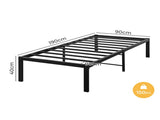 Levede Metal Bed Frame Heavy Duty Storage Space BF1061-S