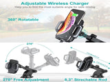 CHOETECH T521-F 15W Fast Wireless Charging Car Dock V28-ELECHOT521F