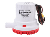 Bilge Pump Silent Boat Submersible DC Micro Drain Marine Sewage for Pond Pool 2000 GPH 12V V1294-YM0717-3111220242211
