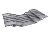 Foldable Expandable Desk Organizer Double Row Multi Level Drawer Organizer Tray for Jewelry Cosmetic V1294-YM0901-3117240180812