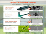 Crop 3.56 x 1.2 x 1.94 m Plant Protection Tent with Zippered Door, Wind-Resistant Tall Crop V952-ZZBHZ1PCS144OHU8N001V0