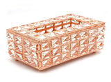 Tissue Dispenser Light Luxury Napkin Storage Box Metal Crystal Glass Tissue Holder for Home V1294-YM0703-3117230011911