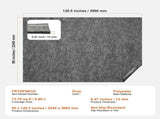 Rug Pad Without Slip Resistance, Protective Cushioning Carpet Pad, 8' x 10', 1/2"Thick, 100% Pure V952-BFHDTDSXPMFH8JOXYV0
